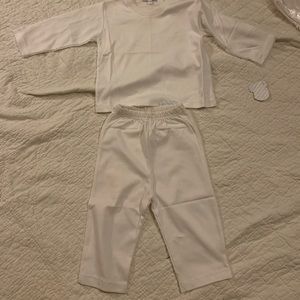 Kissy kissy white shirt and pants